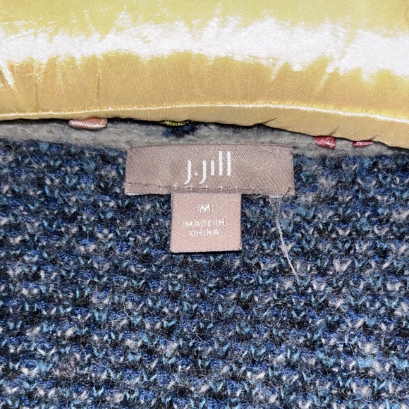 J. Jill Gray and Blue Floral Cardigan - Picture 3 of 6